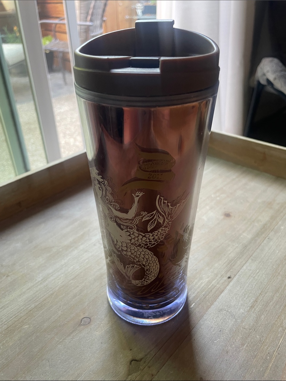 Starbucks Metallic Copper Mermaid 2011  Travel Tumbler